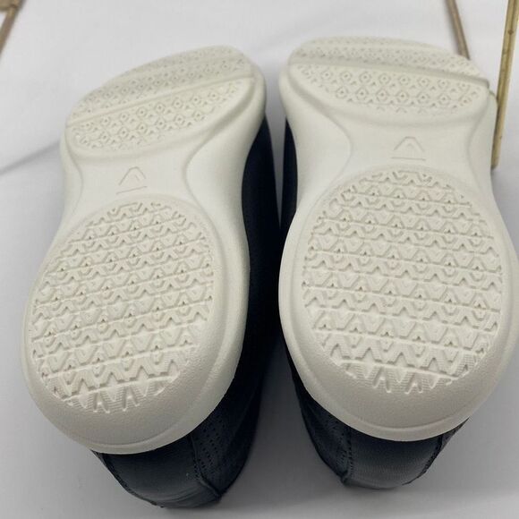 ABEO Virge Leather Comfort Slip -On Flats Breathable Black 8.5 New - Picture 10 of 11